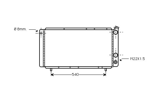 Radiator, engine cooling 43002025 International Radiators
