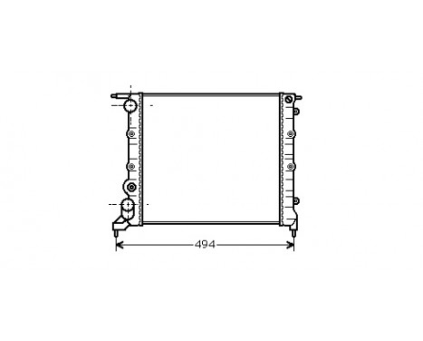 Radiator, engine cooling 43002042 International Radiators