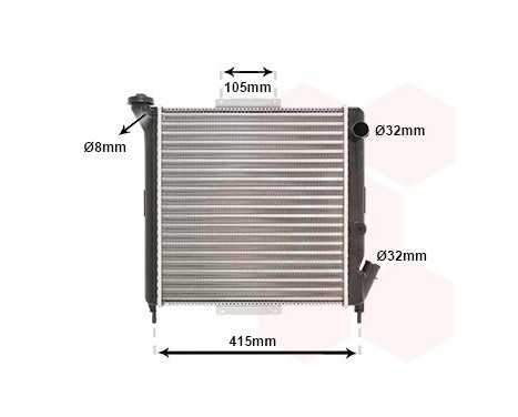 Radiator, engine cooling 43002063 International Radiators, Image 2
