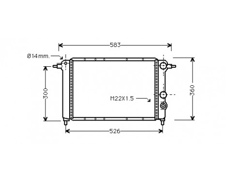 Radiator, engine cooling 43002065 International Radiators