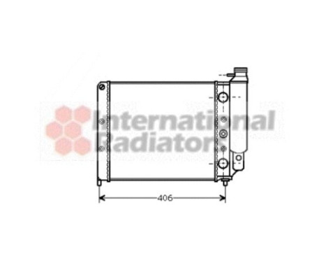 Radiator, engine cooling 43002078 International Radiators, Image 2
