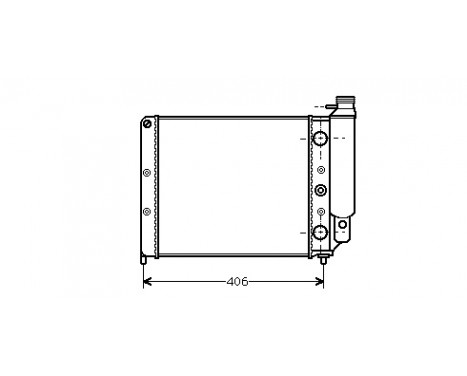 Radiator, engine cooling 43002078 International Radiators