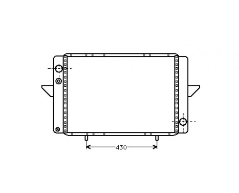 Radiator, engine cooling 43002107 International Radiators