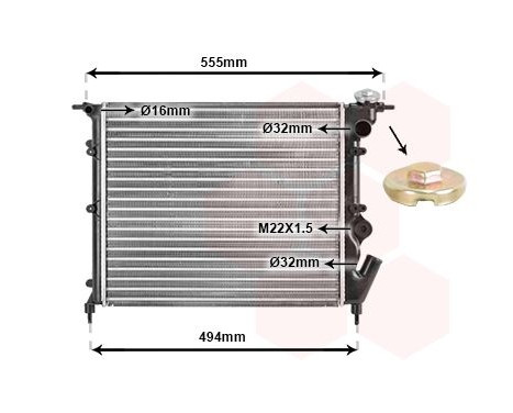 Radiator, engine cooling 43002109 International Radiators, Image 2