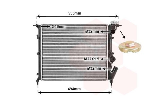 Radiator, engine cooling 43002109 International Radiators, Image 2