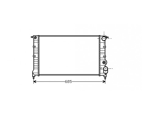 Radiator, engine cooling 43002115 International Radiators
