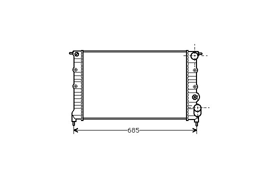 Radiator, engine cooling 43002115 International Radiators