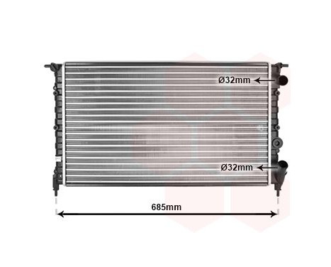 Radiator, engine cooling 43002115 International Radiators, Image 2