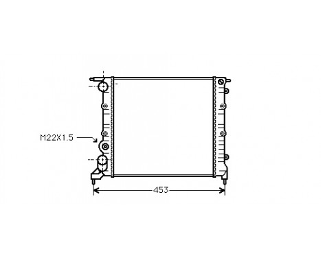 Radiator, engine cooling 43002121 International Radiators