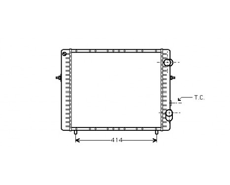 Radiator, engine cooling 43002128 International Radiators