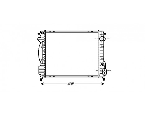 Radiator, engine cooling 43002130 International Radiators