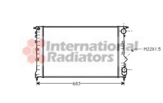 Radiator, engine cooling 43002131 International Radiators, Image 2