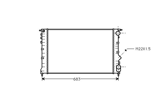 Radiator, engine cooling 43002131 International Radiators