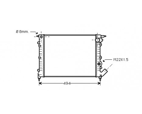 Radiator, engine cooling 43002132 International Radiators