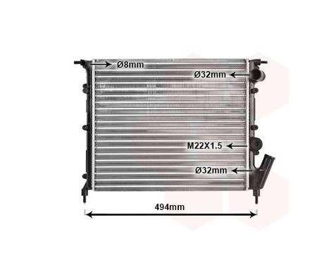 Radiator, engine cooling 43002132 International Radiators, Image 2