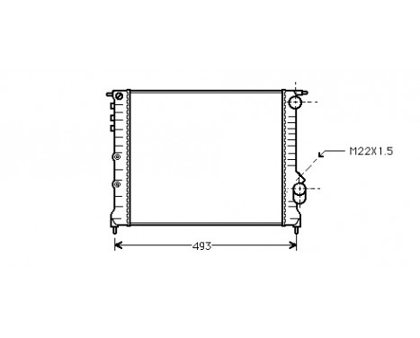 Radiator, engine cooling 43002133 International Radiators