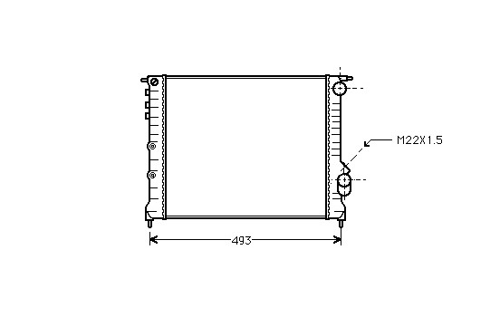 Radiator, engine cooling 43002133 International Radiators