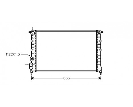 Radiator, engine cooling 43002149 International Radiators