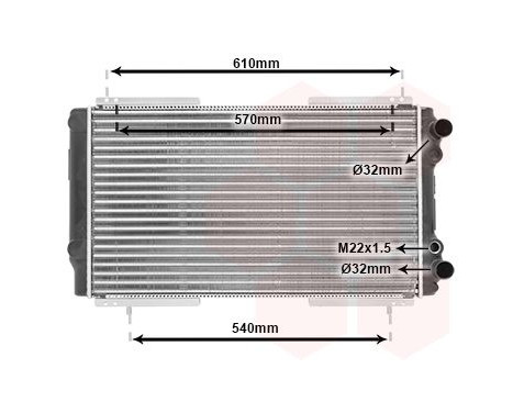 Radiator, engine cooling 43002155 International Radiators, Image 2
