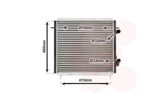 Radiator, engine cooling 43002159 International Radiators, Image 2