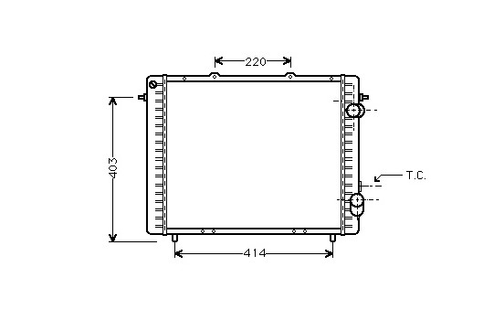 Radiator, engine cooling 43002159 International Radiators