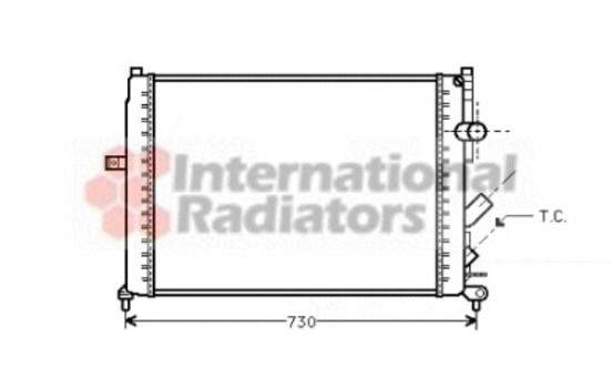 Radiator, engine cooling 43002166 International Radiators, Image 2