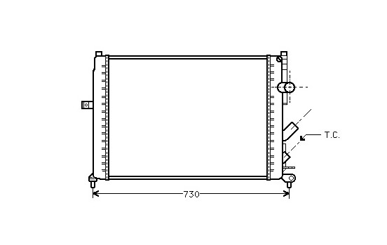Radiator, engine cooling 43002166 International Radiators