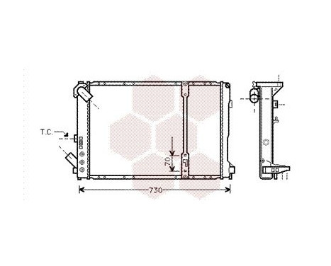 Radiator, engine cooling 43002208 International Radiators, Image 2