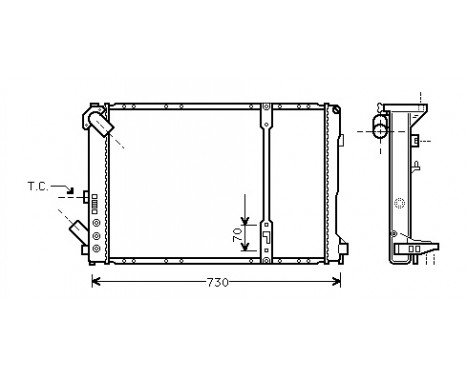 Radiator, engine cooling 43002208 International Radiators