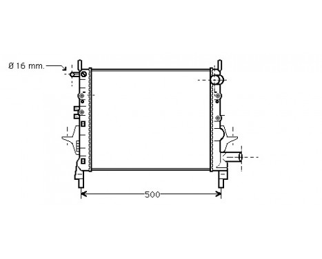 Radiator, engine cooling 43002217 International Radiators, Image 2