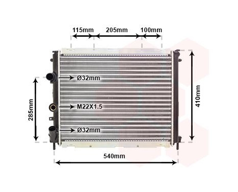 Radiator, engine cooling 43002231 International Radiators, Image 2