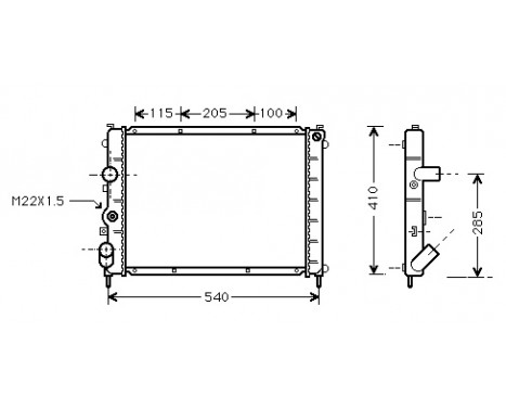 Radiator, engine cooling 43002231 International Radiators