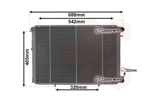 Radiator, engine cooling 43002239 International Radiators, Image 2
