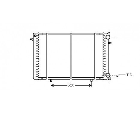Radiator, engine cooling 43002239 International Radiators