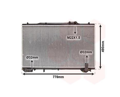 Radiator, engine cooling 43002240 International Radiators, Image 2