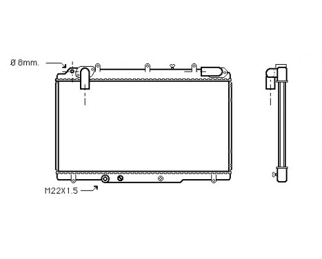 Radiator, engine cooling 43002240 International Radiators