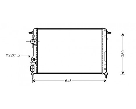 Radiator, engine cooling 43002241 International Radiators