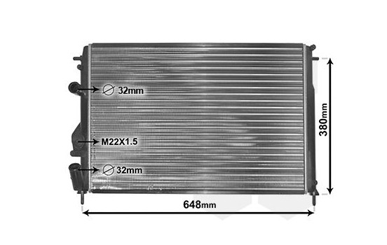 Radiator, engine cooling 43002241 International Radiators, Image 2