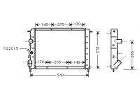 Radiator, engine cooling 43002258 International Radiators