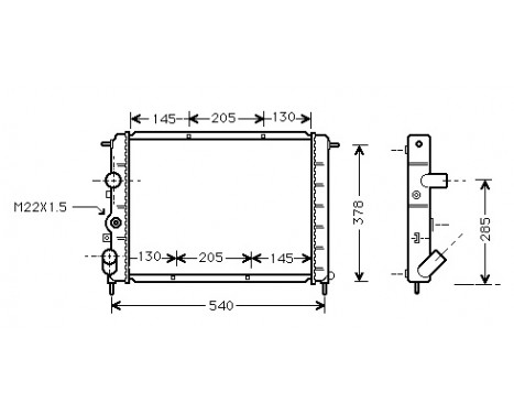 Radiator, engine cooling 43002258 International Radiators