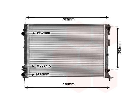 Radiator, engine cooling 43002259 International Radiators, Image 2