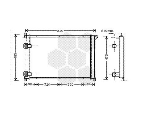 Radiator, engine cooling 43002265 International Radiators, Image 2
