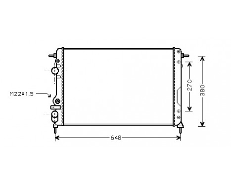 Radiator, engine cooling 43002266 International Radiators