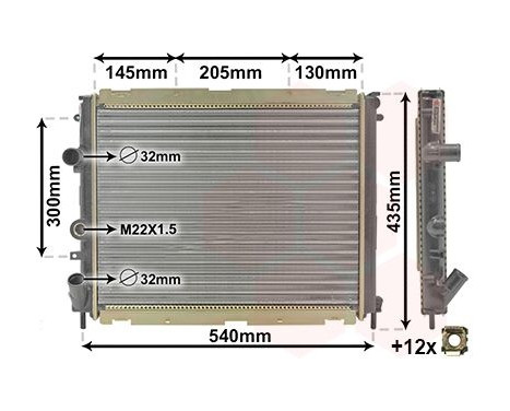 Radiator, engine cooling 43002267 International Radiators, Image 2