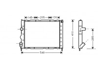 Radiator, engine cooling 43002267 International Radiators