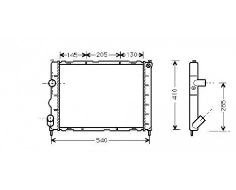 Radiator, engine cooling 43002267 International Radiators
