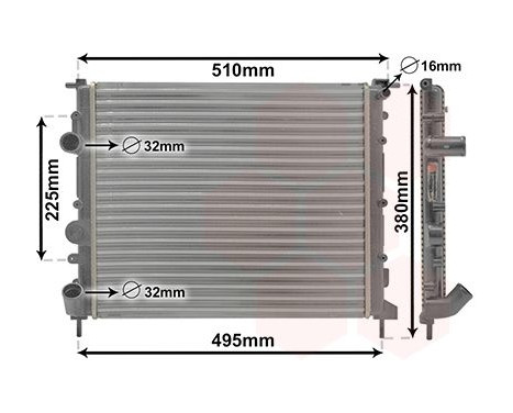 Radiator, engine cooling 43002271 International Radiators, Image 2