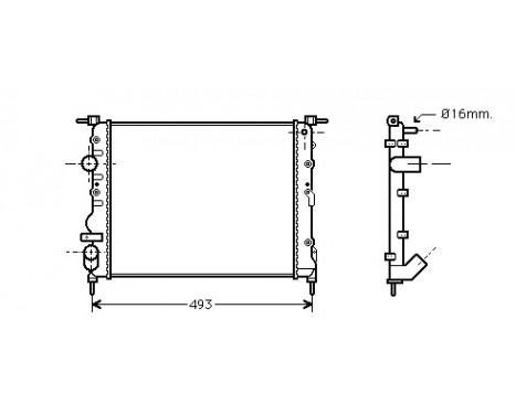 Radiator, engine cooling 43002271 International Radiators