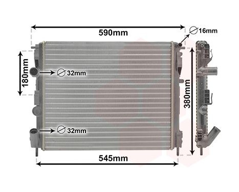 Radiator, engine cooling 43002272 International Radiators, Image 2