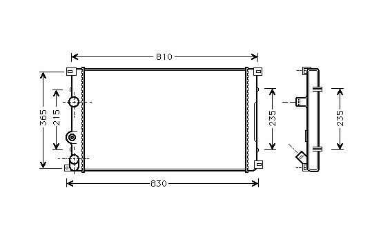 Radiator, engine cooling 43002276 International Radiators